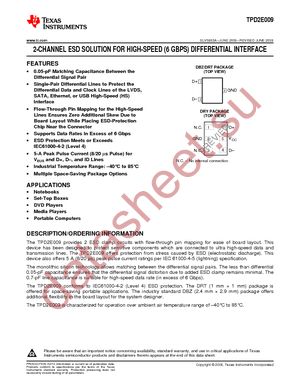 TPD2E009DBZR datasheet  